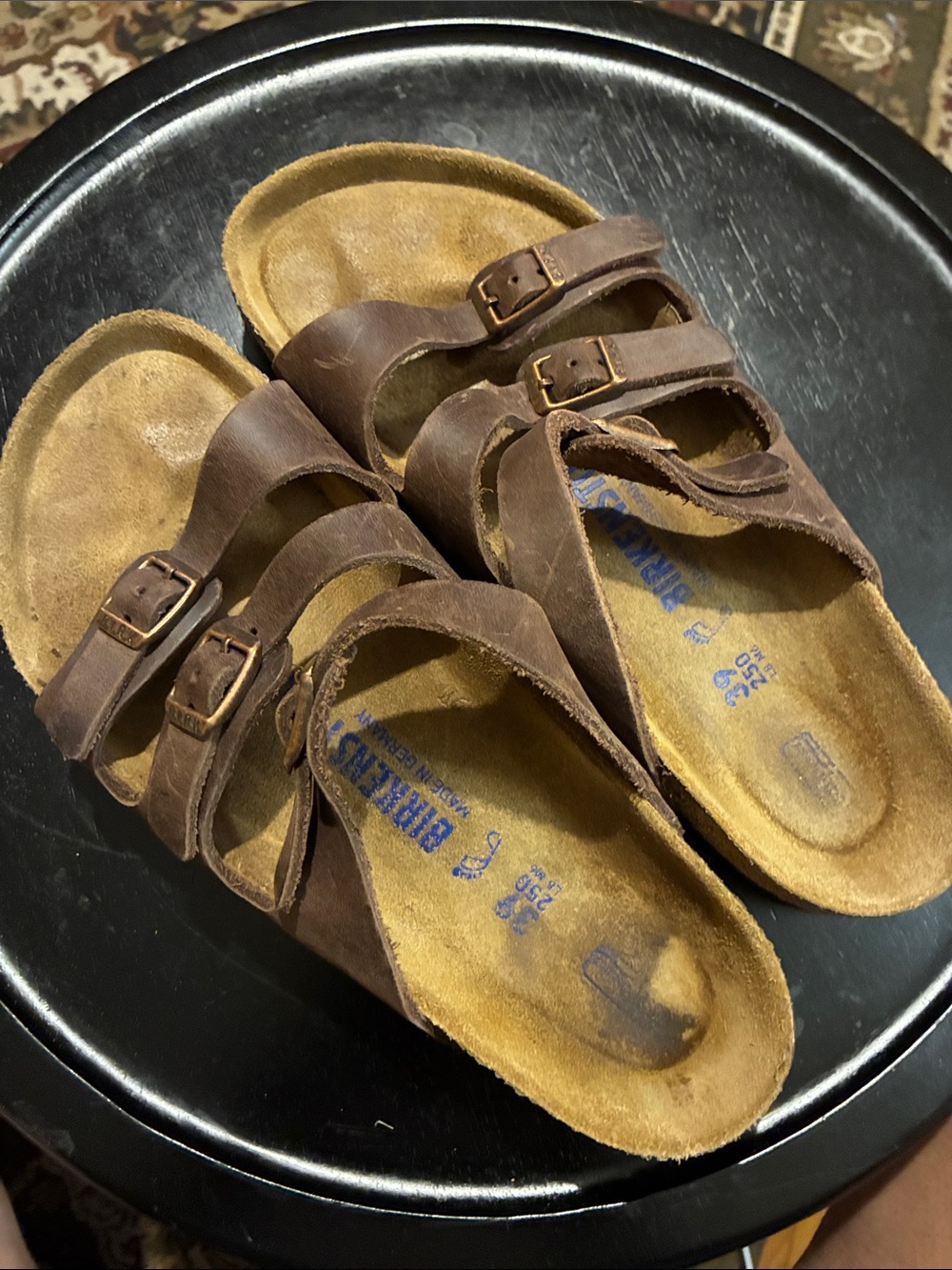 Birkenstock Florida Soft Footbed Oiled Leather in Habana